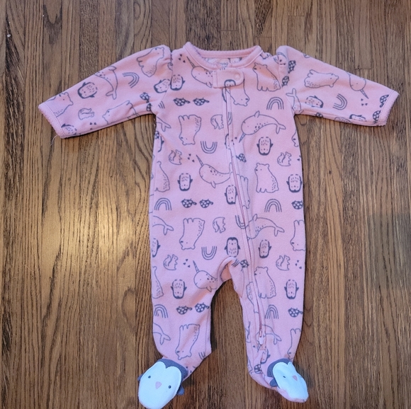 Carter's Other - 4/$10 Carter's Peguin Feet Fleece Sleeper